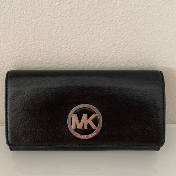 Michael Kors Handbags - Michael Kors, black leather wallet